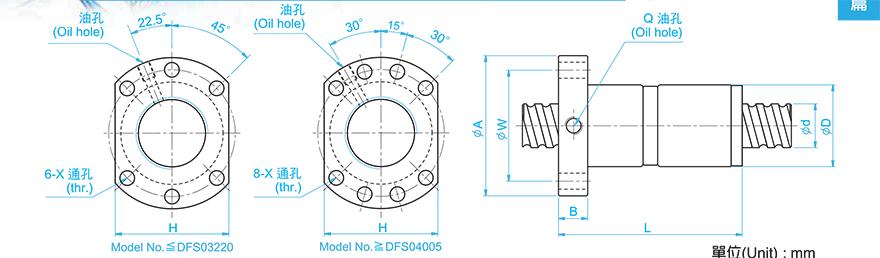 TBI DFS02505-3.8 tbi丝杆图纸